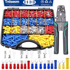 1100PCS Wire Connector Kit with Crimping Crimping style 1100PCS Crimping Tool