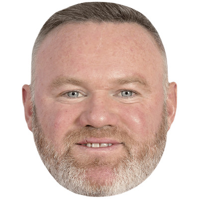 Wayne Rooney (Beard) Big Head. Larger than life mask.