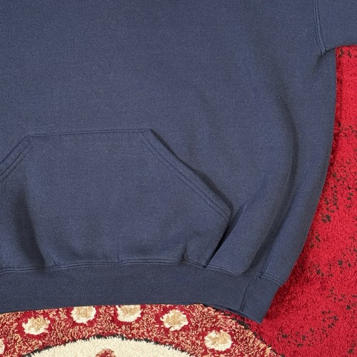 Vintage 90s Soffe U.S. Navy Spellout Hoodie Sweatshirt Size 2XL - Picture 9 of 17