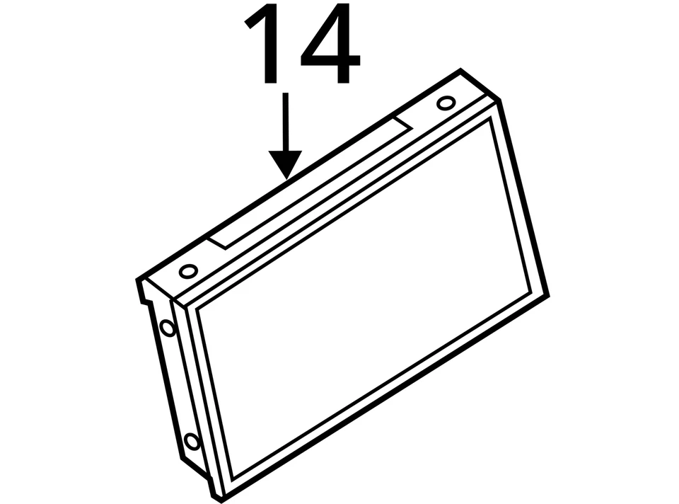 2013-2016 Nissan Pathfinder Information Display Screen XSLFH - Image 4 of 4