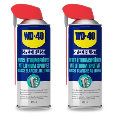 WD-40 SPECIALIST 2x 400ml WEISSES LITHIUMSPRÜHFETT SCHMIERFETT SCHMIERMITTEL 224