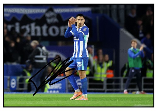 12148. Diego Gomez Signed Pictures (A4 Prints) Brighton & Hove Inter Miami
