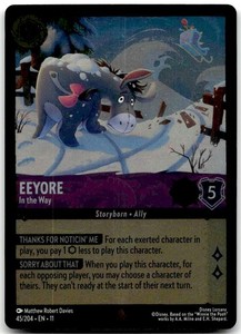 eeyore lorcana card Eeyore Enchanted! : r/Lorcana