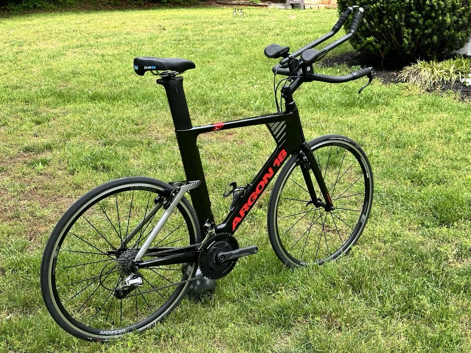 2021 Argon 18 E117 Tri Size XL 61 Carbon Clincher Wheelset TT Triathlon - Image 3 of 4