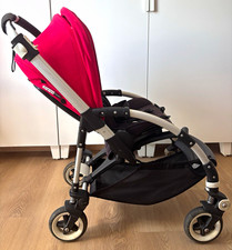Bugaboo Bee Single Pushchair From Birth Folding with Underseat Basket Red