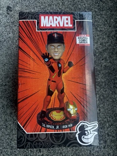 Marvel Cal Ripken Jr. Iron Man Exclusive Bobblehead Baltimore Orioles