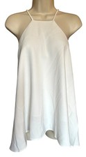 Women's Cute Sexy Mini Dress Backless Cross Straps Size S White