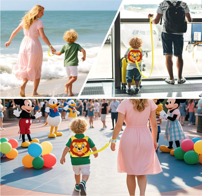  Anti Lost Wrist Link Child Kids Safety Harness Kids Walking Wristband Assistant