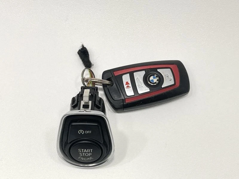 2012-2018 宝马 320i 推动启动按钮黑色带智能红色钥匙 53478 — 第 3/4 张图片