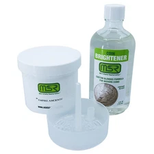 Mint State Restoration (MSR) Coin Brightener Solution - 4 oz (With Basket)