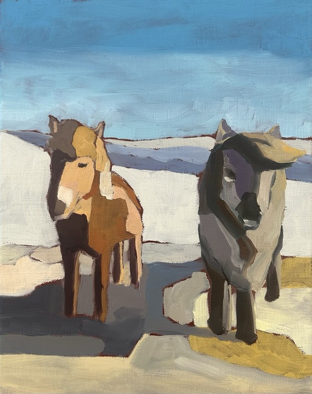Original Horse Painting By Nora Jackson