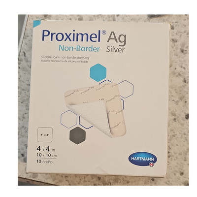 Hartmann Proximel Ag Silver Silicone Foam Non-Border Wound Dressing 4x4 in