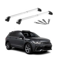 DachträGer GrundtäGer FüR VW Tiguan Allspace II 2016-2023 100Kg Alu Grau 2X ABE