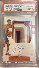 2019 Panini National Treasures Cameron Johnson RPA #112 /99 PSA 8