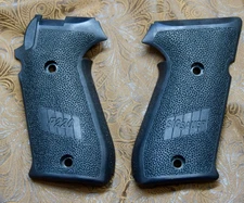 Sig Sauer Simi-Auto Pistol Factory Classic Black OEM P220 Grips 45ACP Made DATE?