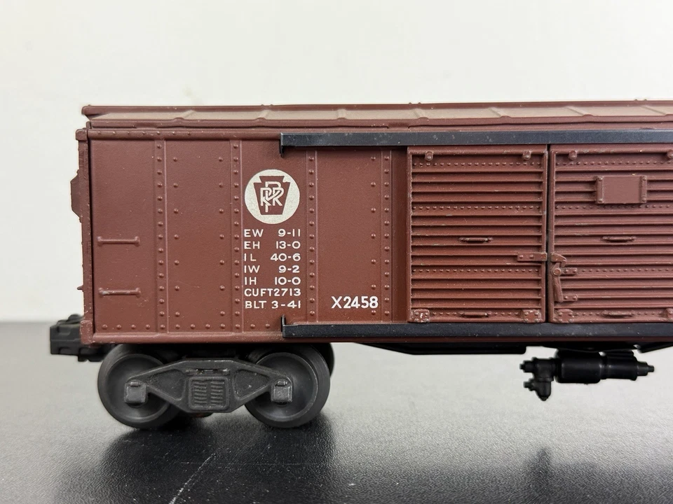 VTG LIONEL X2458 PENNSYLVANIA 61100 Automobile Box Car Double Door - C-7 Exc. - Image 4 of 4
