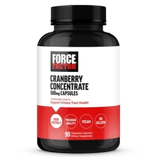 FORCE FACTOR Cranberry Concentrate 500mg, to Support Urinary Tract Health, 90ct