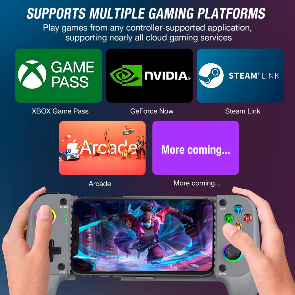 For iPhone/Android with Hall Joystick Wireless Mobile Phone Gaming Controller - Image 3 of 4