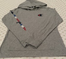 Champion 2 Piece Set youth boys Gray hooded Long Sleeve and Navy sweatpants