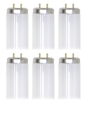 (6 tubes) GE 68854 - F32T8/XL/SPX30/E2 Straight T8 Fluorescent Tube Light Bulb,