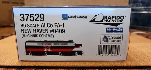 Rapido 37529 HO Alco Diesel FA-1 New Haven RR 0409 McGinnis ESU DCC & SOUND | Zustand: New