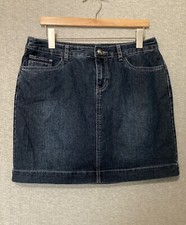 CJ Banks By Christopher  Banks Denim Skirt Stretch Size 10 Petite