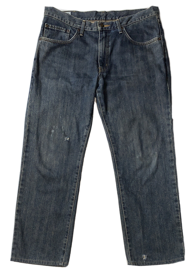 Preowned- Edwin International Basic Distressed Relaxed Denim
