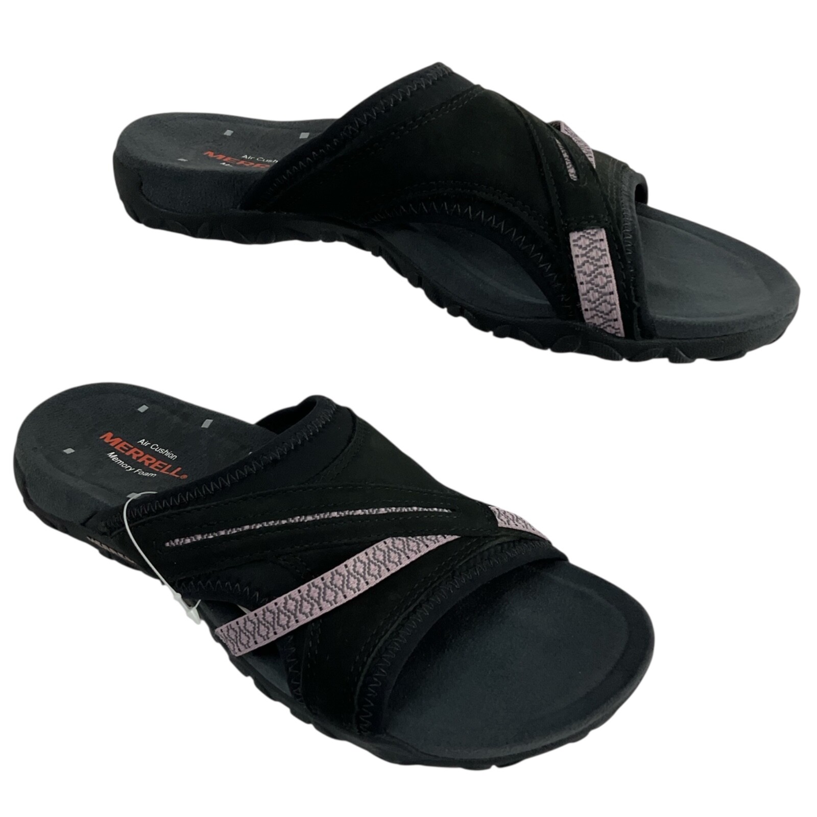 Scarpe Merrell donna taglia 6 nere Terran Slide II sandali slide slip on nuove