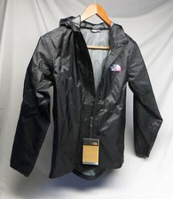 The North Face Dryvent Hooded Windbreaker Jacket Black Girls Size L/G 12 NWT