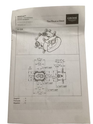 GROHE GrohFlex 35026000 Universal Rough-In Box System - Picture 7 of 8