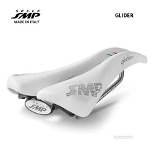 NEW Selle SMP GLIDER Saddle : WHITE - MADE IN iTALY!