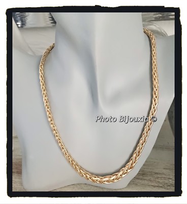 Collier Chaîne Palmier Plaqué Or - Bijou Vintage, Style Filigrane, Occasion