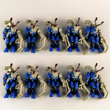 10Pcs Mega Construx Halo 2 Flood Combat Form Covenant Elite (Dark Blue)