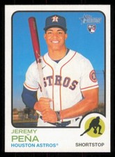 2022 Topps Heritage High Number JEREMY PENA RC Rookie Card NM. rookie card picture