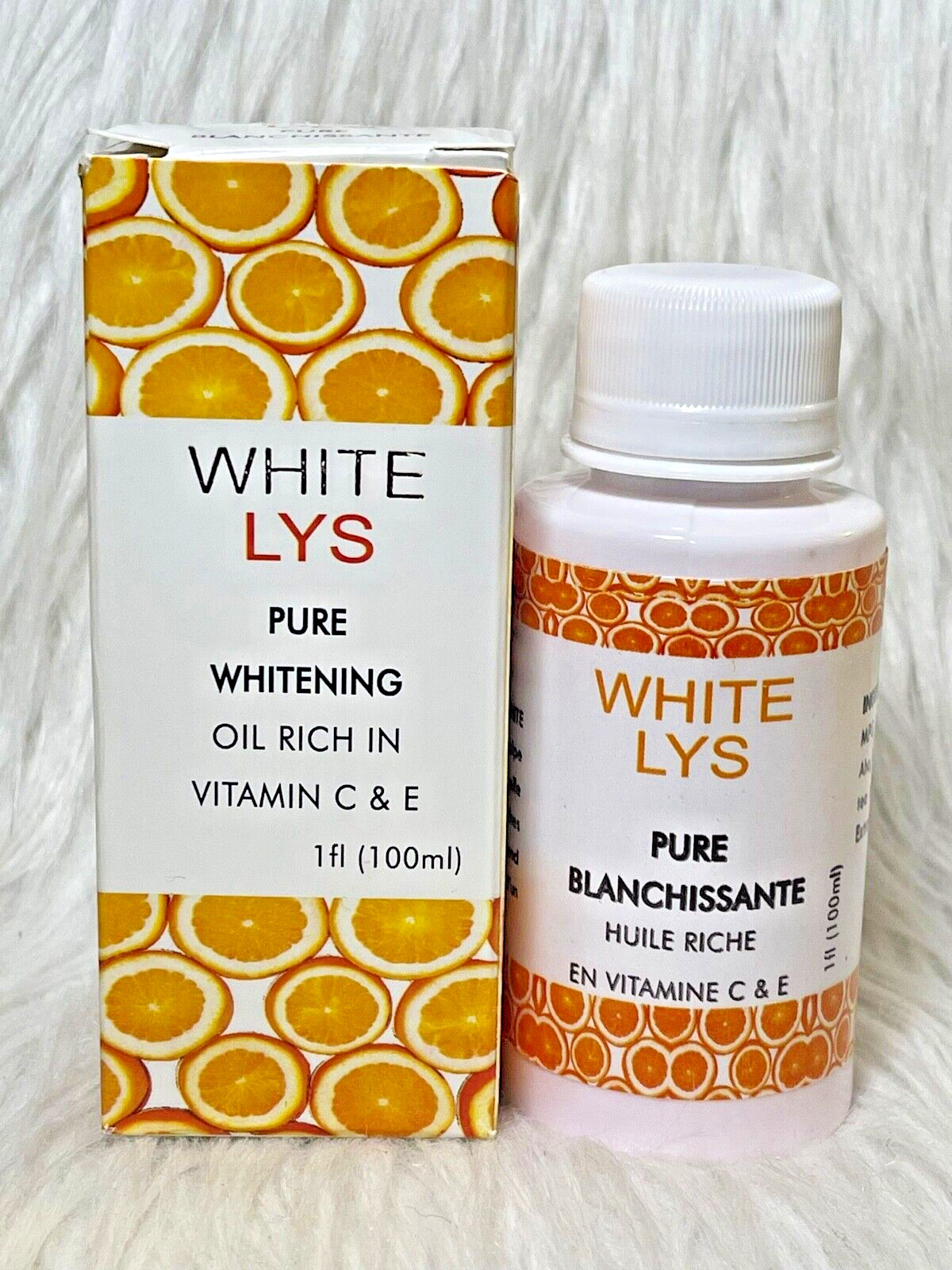 Soin anti-tache huile pure White Lys blanchissante naturelle vitamines C E teint uni