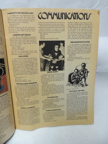 Revista Starlog agosto 1978 #15 Star Wars Twilight Zone Death Beast Earth Star - Imagen 5 de 7