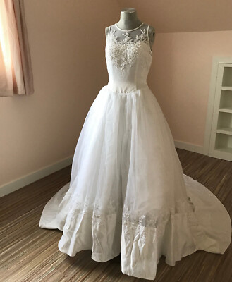 NEW Alfred Angelo Wedding Dress Bridal Gown Beaded Train
