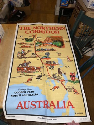 Australia Northern Corridor Kitchen Tea Towel Linen/Cotton 32'' x 20''