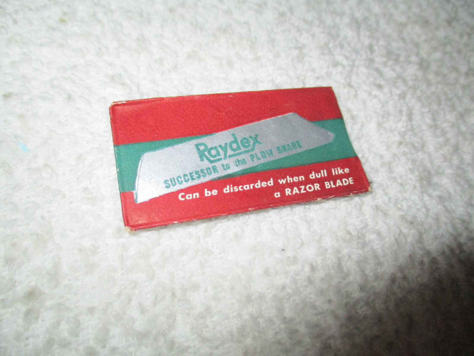 Original Oliver Raydex Plow Share Razor Blade In Wrapper Farm Tractor