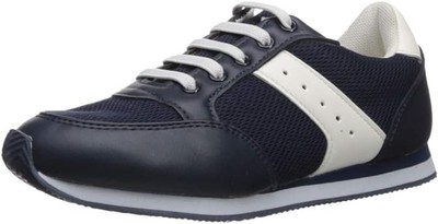 ENZO Little Kids Boys Slip on Navy/White Flats EMILLIANO Casual Shoe Size 13