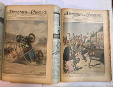 LA DOMENICA DEL CORRIERE 1932 ANNATA COMPLETA DI 52 NUMERI RILEGATI IN 2 VOLUMI