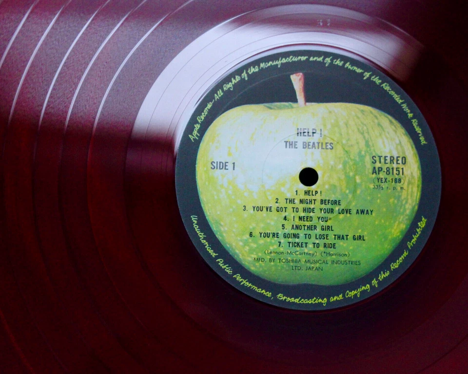 RED VINYL THE BEATLES HELP LP GATEFOLD APPLE EX+ JOHN LENNON PAUL McCARTNEY - Image 2 of 4