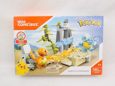 Brand New Mega Construx Pokemon Squirtle Vs. Charmander Construction Set