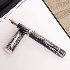 Montegrappa Masters Arte Pearl Grey Celluloid Fountain Pen - Serial #00/30