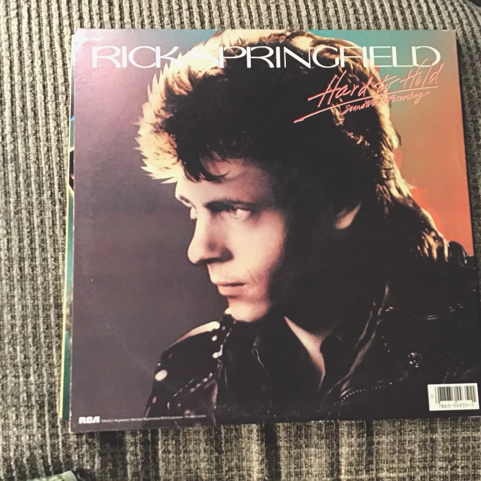 RICK SPRINGFIELD HARD TO HOLD 1984 ORIGINAL SOUNDTRACK LP RCA VICTOR PRINT - Image 2 of 4