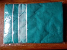 Blue Green Teal Turquoise Cotton Dhoti Lungi Mundu Pareo Sarong White Borders 2m