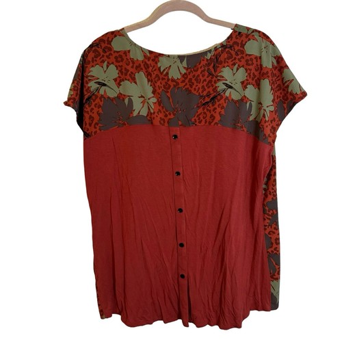 EVRI Blouse Size 14W Multicolored Women Top Blouse Shirt - Picture 5 of 12