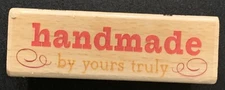 Studio G Handmade By Yours Truly Rubber Stamp