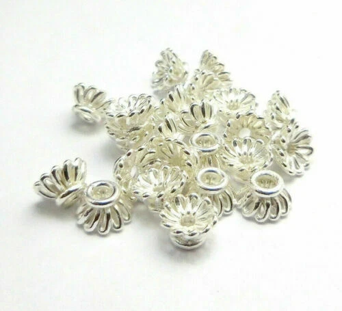 Bali Sterling Silver 6 - 6.9 mm Size Jewelry Making Beads