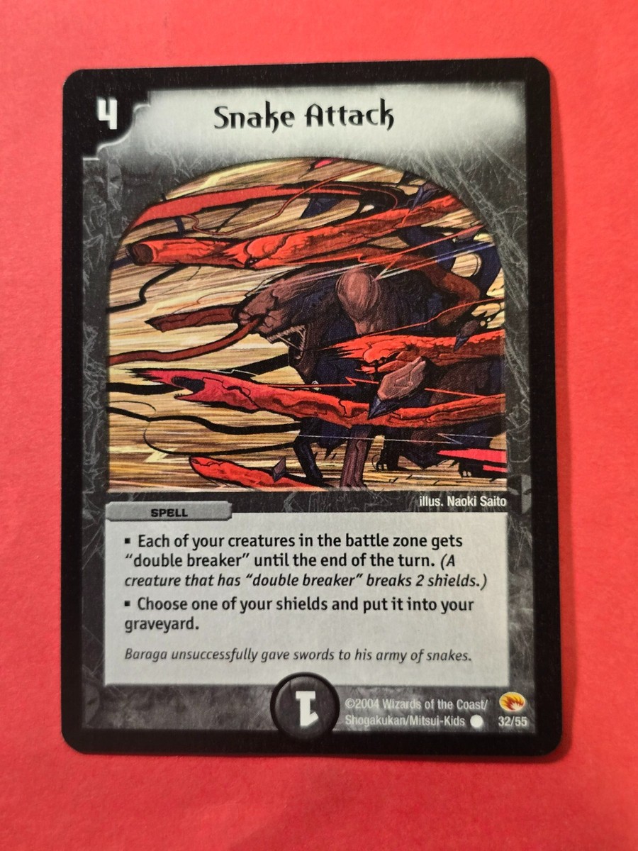 2004 Duel Masters Rampage of the Super Warriors #32 Snake Attack
